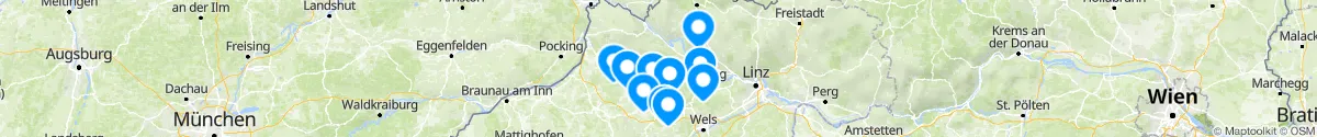 Map view for Pharmacies emergency services nearby Neukirchen am Walde (Grieskirchen, Oberösterreich)